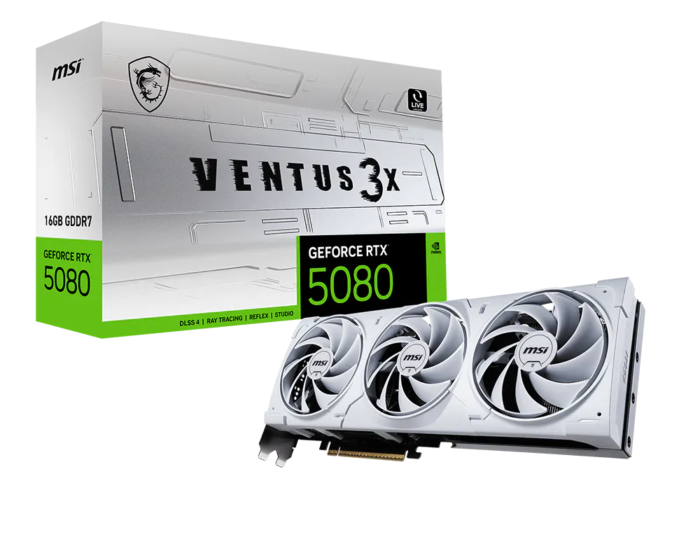 MSI GeForce RTX 5080 16G VENTUS 3X BLANCO
